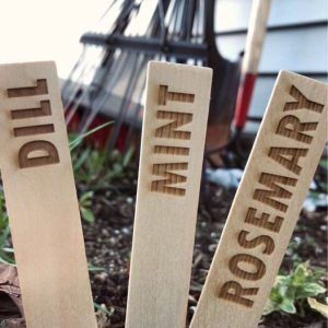 Laser Engraved Plant Stakes
